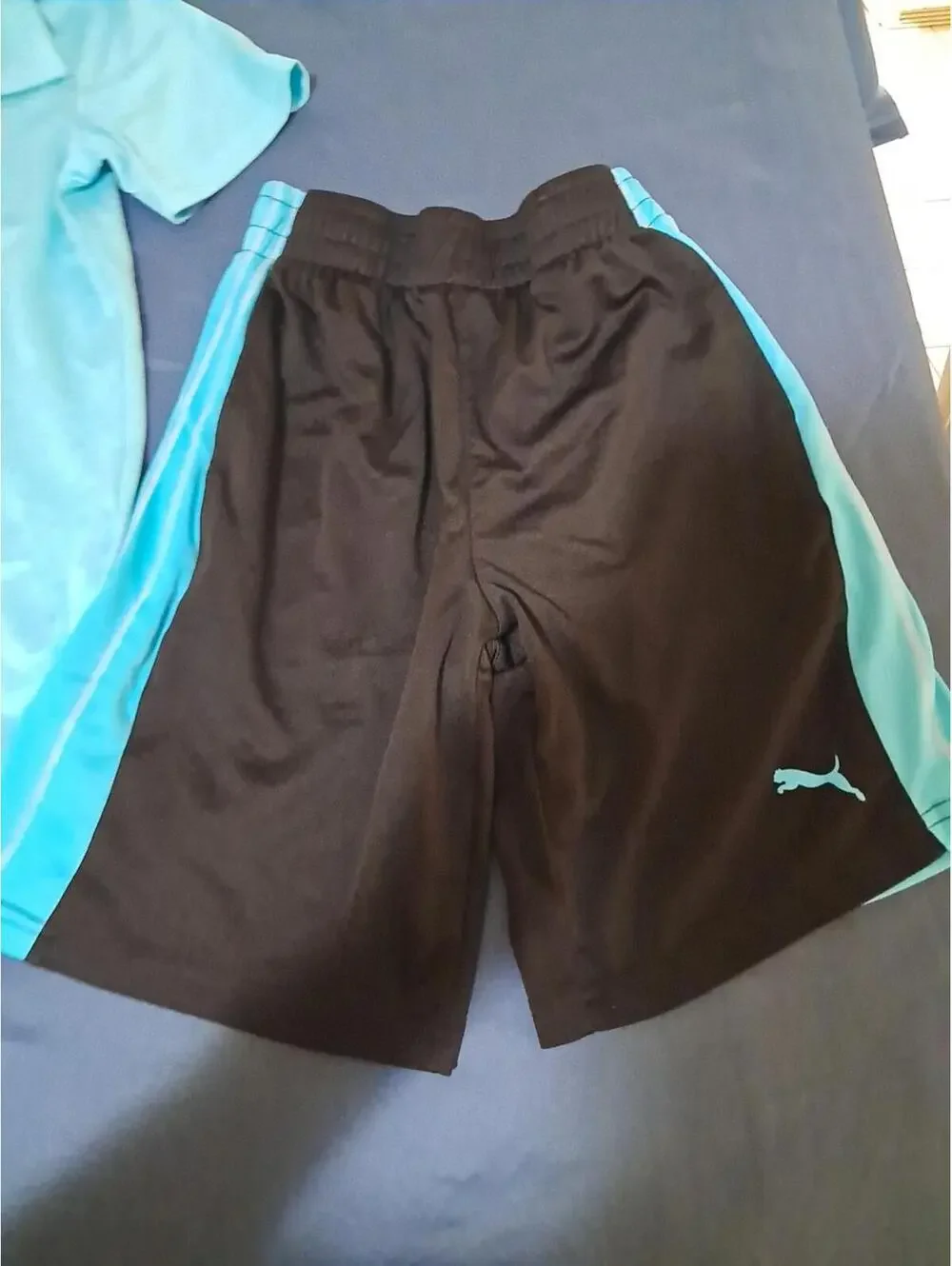Puma‎ Size Small Athletic Wear Set Blue Tshirt Anx Shorts Nylon
